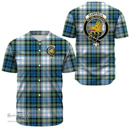 Scottish Campbell Dress Clan Tartan Baseball Jersey - Crest Classic Scottish Plaid Tartan Plaid