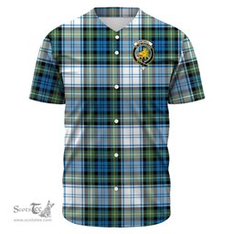 Scottish Campbell Dress Clan Tartan Baseball Jersey - Crest Classic Scottish Plaid Tartan Plaid