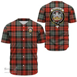 Scottish MacLachlan Weathered Clan Tartan Baseball Jersey - Crest Classic Scottish Plaid Tartan Plaid