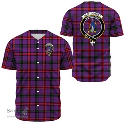 Scottish Montgomery Modern Clan Tartan Baseball Jersey - Crest Classic Scottish Plaid Tartan Plaid