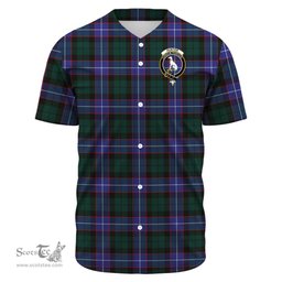 Scottish Hunter Modern Clan Tartan Baseball Jersey - Crest Classic Scottish Plaid Tartan Plaid