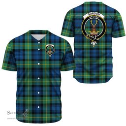 Scottish Gordon Ancient Clan Tartan Baseball Jersey - Crest Classic Scottish Plaid Tartan Plaid