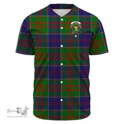 Scottish Stewart of Appin Hunting Modern Clan Tartan Baseball Jersey - Crest Classic Scottish Plaid Tartan Plaid