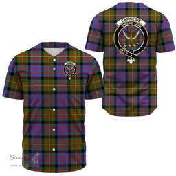 Scottish Carnegie Ancient Clan Tartan Baseball Jersey - Crest Classic Scottish Plaid Tartan Plaid
