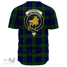 Scottish Campbell Modern Clan Tartan Baseball Jersey - Crest Classic Scottish Plaid Tartan Plaid