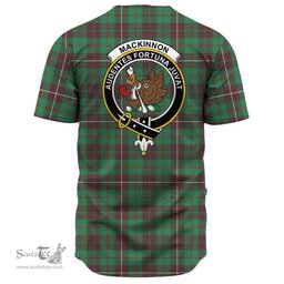 Scottish MacKinnon Hunting Ancient Clan Tartan Baseball Jersey - Crest Classic Scottish Plaid Tartan Plaid