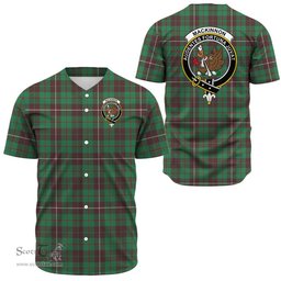 Scottish MacKinnon Hunting Ancient Clan Tartan Baseball Jersey - Crest Classic Scottish Plaid Tartan Plaid