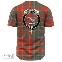 Scottish MacDougall Ancient Clan Tartan Baseball Jersey - Crest Classic Scottish Plaid Tartan Plaid