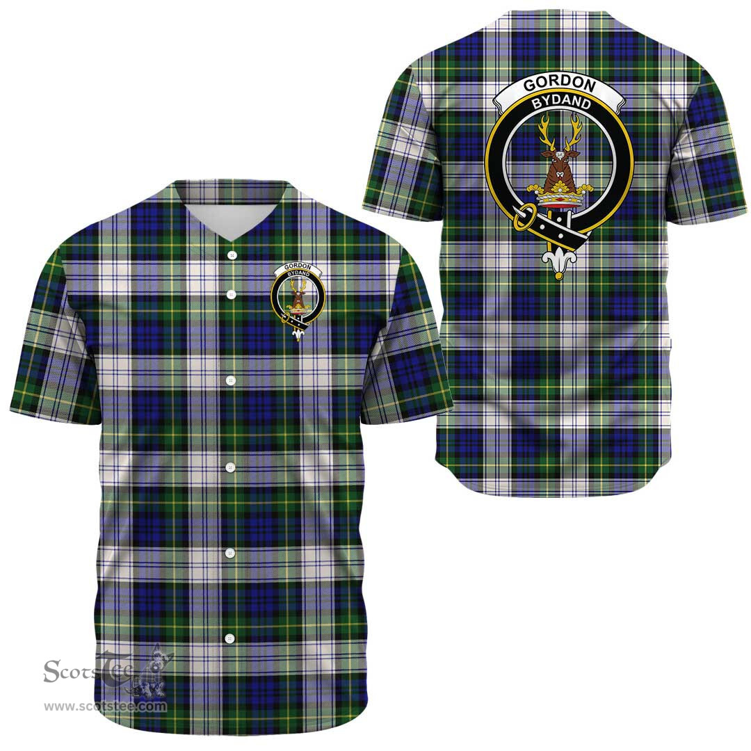 Scottish Gordon Dress Modern Clan Tartan Baseball Jersey - Crest Classic Scottish Plaid Tartan Plaid