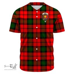 Scottish Kerr Modern Clan Tartan Baseball Jersey - Crest Classic Scottish Plaid Tartan Plaid