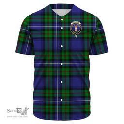 Scottish Robertson Hunting Modern Clan Tartan Baseball Jersey - Crest Classic Scottish Plaid Tartan Plaid