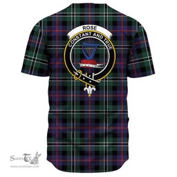 Scottish Rose Hunting Modern Clan Tartan Baseball Jersey - Crest Classic Scottish Plaid Tartan Plaid