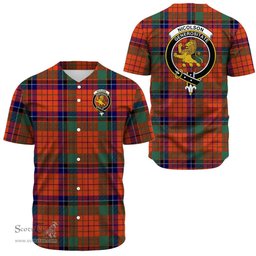 Scottish Nicolson Ancient Clan Tartan Baseball Jersey - Crest Classic Scottish Plaid Tartan Plaid