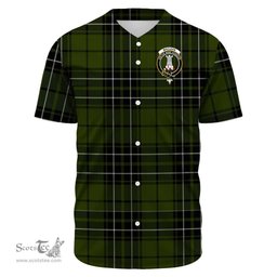 Scottish MacLean Hunting Ancient Clan Tartan Baseball Jersey - Crest Classic Scottish Plaid Tartan Plaid