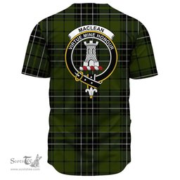 Scottish MacLean Hunting Ancient Clan Tartan Baseball Jersey - Crest Classic Scottish Plaid Tartan Plaid
