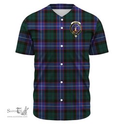 Scottish Guthrie Modern Clan Tartan Baseball Jersey - Crest Classic Scottish Plaid Tartan Plaid