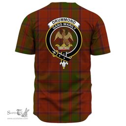 Scottish Drummond Clan Clan Tartan Baseball Jersey - Crest Classic Scottish Plaid Tartan Plaid