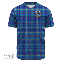 Scottish Mercer Modern Clan Tartan Baseball Jersey - Crest Classic Scottish Plaid Tartan Plaid