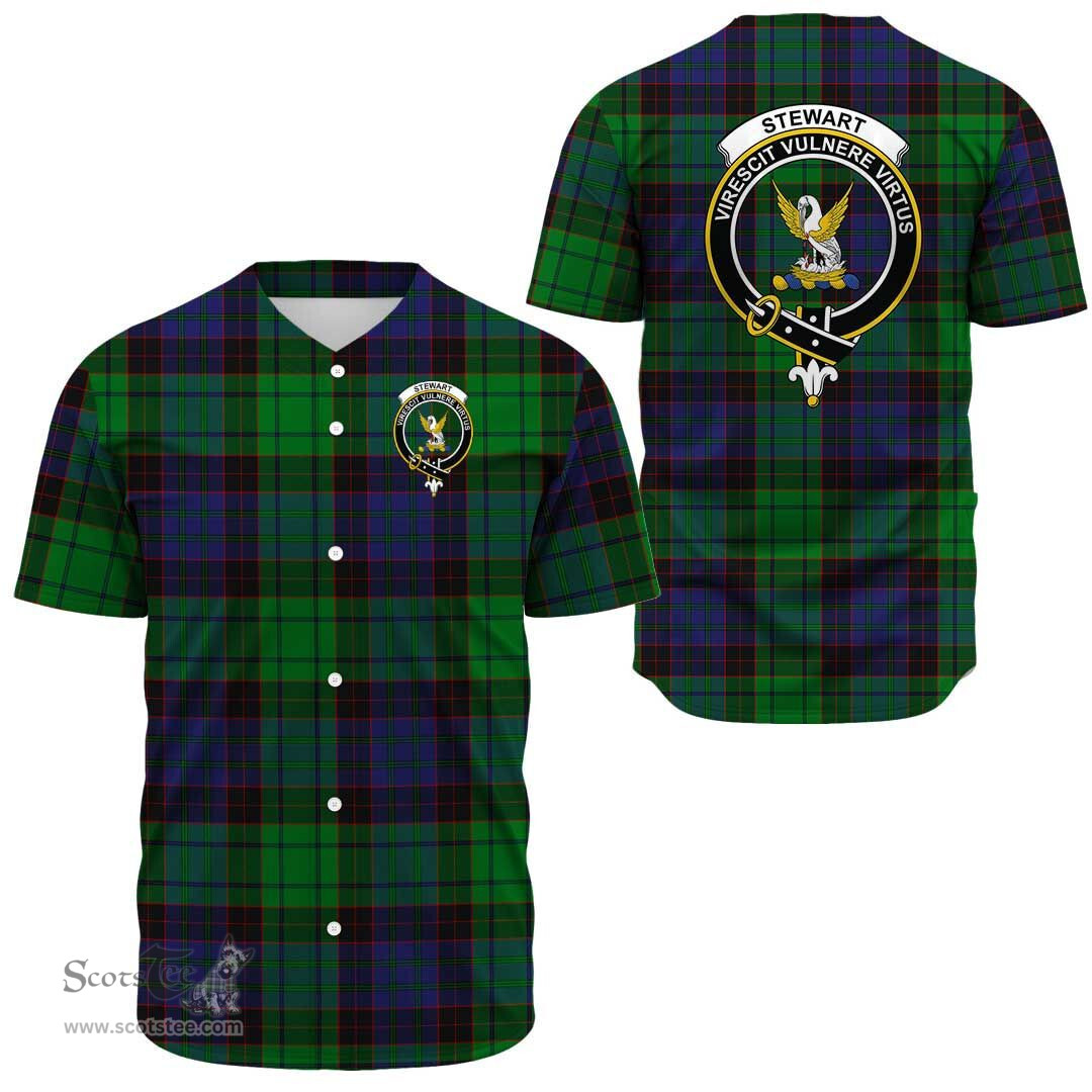 Scottish Stewart Old Modern Clan Tartan Baseball Jersey - Crest Classic Scottish Plaid Tartan Plaid