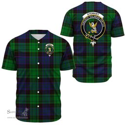 Scottish Stewart Old Modern Clan Tartan Baseball Jersey - Crest Classic Scottish Plaid Tartan Plaid