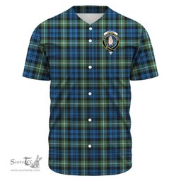 Scottish Lamont Ancient Clan Tartan Baseball Jersey - Crest Classic Scottish Plaid Tartan Plaid