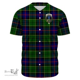 Scottish Forsyth Modern Clan Tartan Baseball Jersey - Crest Classic Scottish Plaid Tartan Plaid