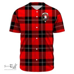 Scottish Ramsay Modern Clan Tartan Baseball Jersey - Crest Classic Scottish Plaid Tartan Plaid