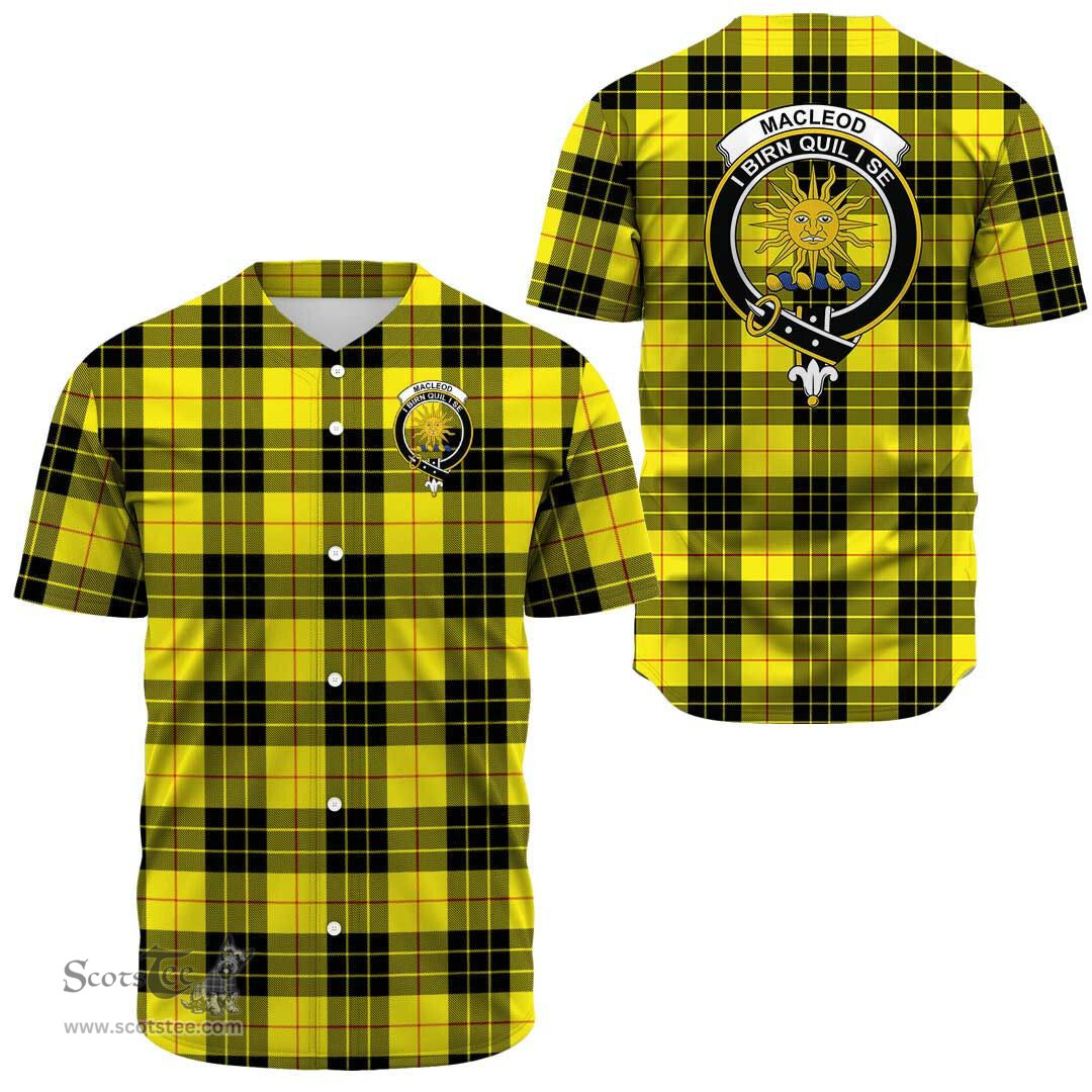 Scottish MacLeod of Lewis Modern Clan Tartan Baseball Jersey - Crest Classic Scottish Plaid Tartan Plaid