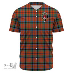 Scottish MacNaughton Ancient Clan Tartan Baseball Jersey - Crest Classic Scottish Plaid Tartan Plaid