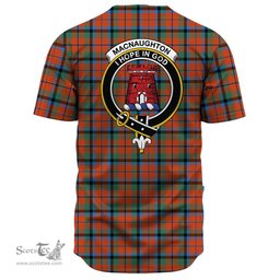 Scottish MacNaughton Ancient Clan Tartan Baseball Jersey - Crest Classic Scottish Plaid Tartan Plaid
