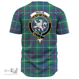 Scottish Inglis Ancient Clan Tartan Baseball Jersey - Crest Classic Scottish Plaid Tartan Plaid