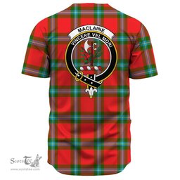 Scottish MacLaine of Loch Buie Hunting Ancient Clan Tartan Baseball Jersey - Crest Classic Scottish Plaid Tartan Plaid