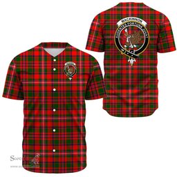 Scottish MacKinnon Modern Clan Tartan Baseball Jersey - Crest Classic Scottish Plaid Tartan Plaid