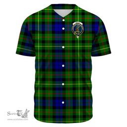Scottish Rollo Modern Clan Tartan Baseball Jersey - Crest Classic Scottish Plaid Tartan Plaid