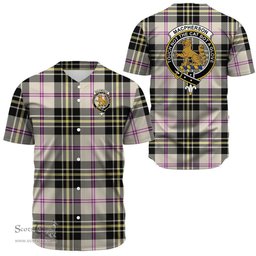 Scottish MacPherson Dress Ancient Clan Tartan Baseball Jersey - Crest Classic Scottish Plaid Tartan Plaid