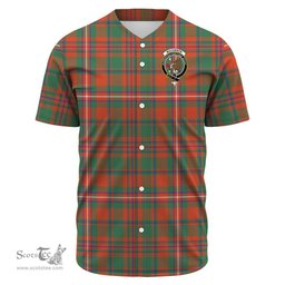Scottish MacKinnon Ancient Clan Tartan Baseball Jersey - Crest Classic Scottish Plaid Tartan Plaid