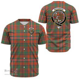 Scottish MacKinnon Ancient Clan Tartan Baseball Jersey - Crest Classic Scottish Plaid Tartan Plaid
