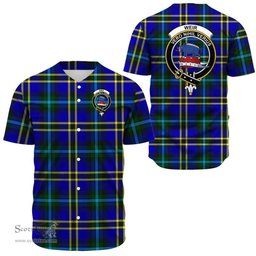 Scottish Weir Modern Clan Tartan Baseball Jersey - Crest Classic Scottish Plaid Tartan Plaid