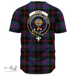 Scottish Nairn Clan Tartan Baseball Jersey - Crest Classic Scottish Plaid Tartan Plaid