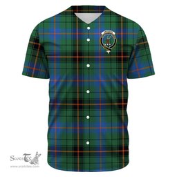 Scottish Davidson Ancient Clan Tartan Baseball Jersey - Crest Classic Scottish Plaid Tartan Plaid