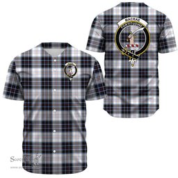 Scottish MacRae Dress Modern Clan Tartan Baseball Jersey - Crest Classic Scottish Plaid Tartan Plaid