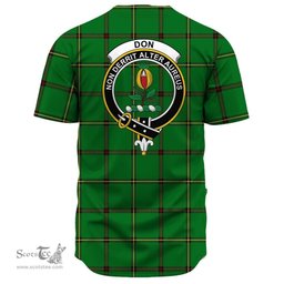 Scottish Don (Tribe of Mar) Clan Tartan Baseball Jersey - Crest Classic Scottish Plaid Tartan Plaid