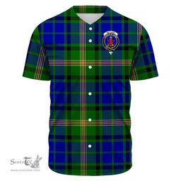 Scottish Maitland Clan Tartan Baseball Jersey - Crest Classic Scottish Plaid Tartan Plaid