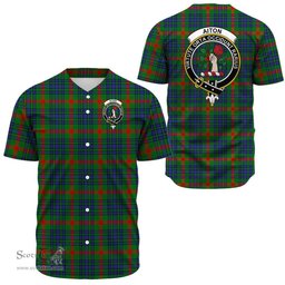Scottish Aiton Clan Tartan Baseball Jersey - Crest Classic Scottish Plaid Tartan Plaid