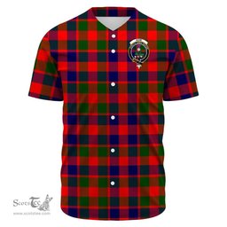 Scottish Gow Modern Clan Tartan Baseball Jersey - Crest Classic Scottish Plaid Tartan Plaid