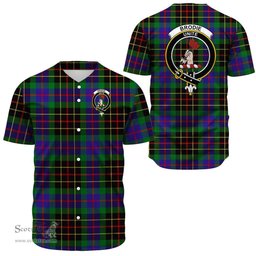Scottish Brodie Hunting Modern Clan Tartan Baseball Jersey - Crest Classic Scottish Plaid Tartan Plaid