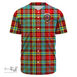 Scottish Ogilvie Hunting Ancient Clan Tartan Baseball Jersey - Crest Classic Scottish Plaid Tartan Plaid