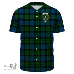 Scottish MacKay Modern Clan Tartan Baseball Jersey - Crest Classic Scottish Plaid Tartan Plaid