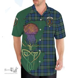 Scottish Baird Ancient Clan Tartan Crest with Thistle and Scotland Map Tartan Plaid Shirt Scottish Plaid Tartan Plaid - ScotsTee - scotstee.com