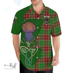 Scottish Baxter Modern Clan Tartan Crest with Thistle and Scotland Map Tartan Plaid Shirt Scottish Plaid Tartan Plaid - ScotsTee - scotstee.com